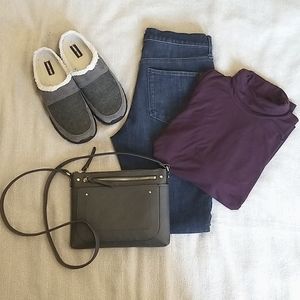*SOLD* Eileen Fisher turtleneck eggplant